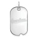 10k White Gold MLB LogoArt Cleveland Guardians Small Dog Tag Pendant