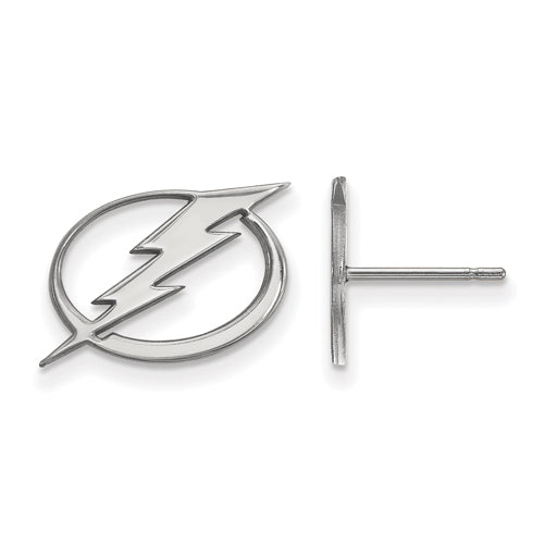 14kw NHL Tampa Bay Lightning Small Post Earrings