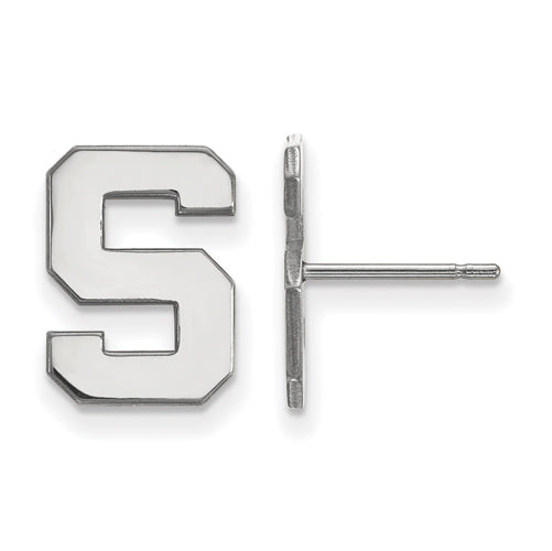 14kw Michigan State University Small Post Earrings