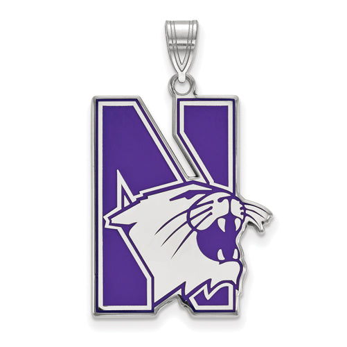 SS Northwestern University XL Enamel Pendant