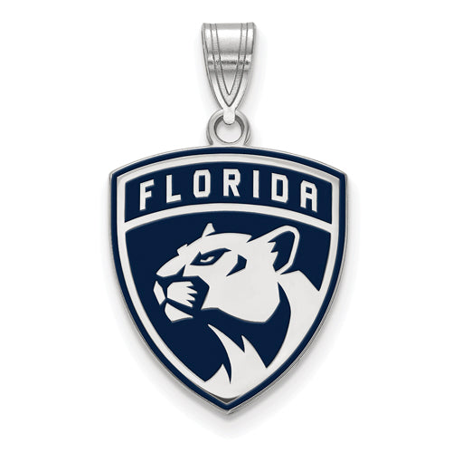 SS NHL Florida Panthers Large Enamel Pendant