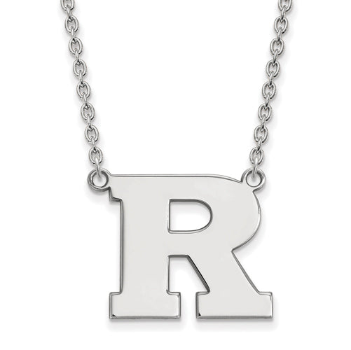 SS Rutgers Large Pendant w/Necklace