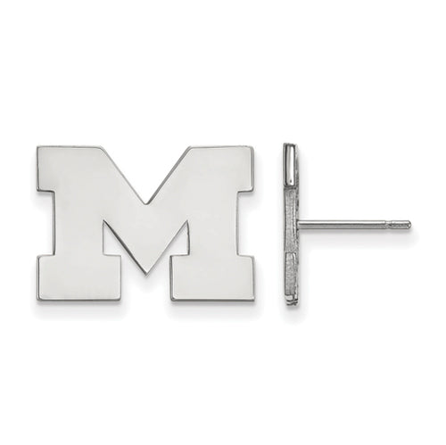 SS University of Michigan Small Post Letter M Earrings