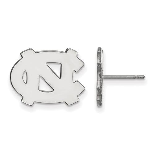 14kw University of North Carolina Small Post NC Logo Earrings