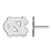 14kw University of North Carolina Small Post NC Logo Earrings