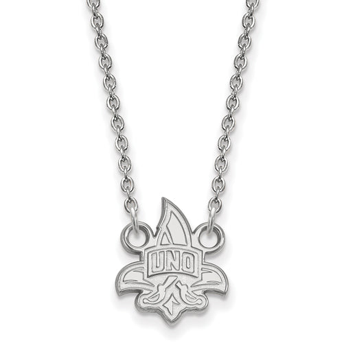 14kw University of New Orleans Small Pendant w/Necklace