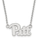 14kw University of Pittsburgh Small Pitt Pendant w/Necklace