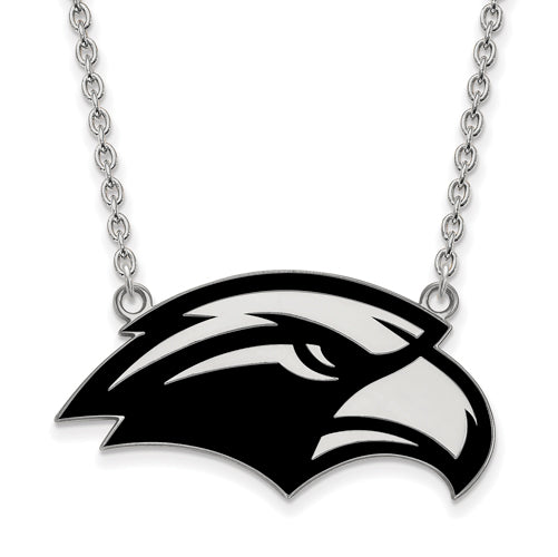 SS University of Southern Miss Large Enamel Eagle Pendant w/Necklace