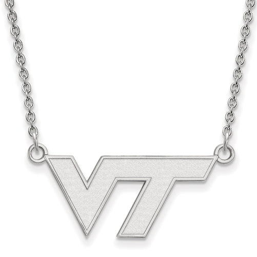 10kw Virginia Tech Small VT Logo Pendant w/Necklace