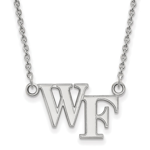 14kw Wake Forest University Small WF Pendant w/Necklace