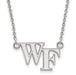 14kw Wake Forest University Small WF Pendant w/Necklace