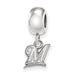 SS MLB  Milwaukee Brewers Letter M Extra Small Dangle Bead
