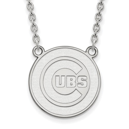 SS MLB  Chicago Cubs Large Pendant w/Necklace