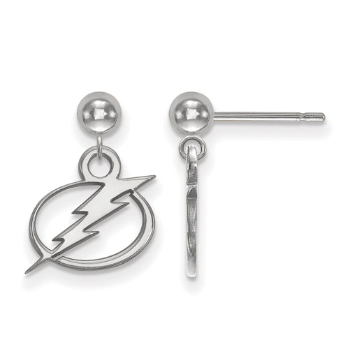 SS NHL Tampa Bay Lightning Earrings Dangle Ball