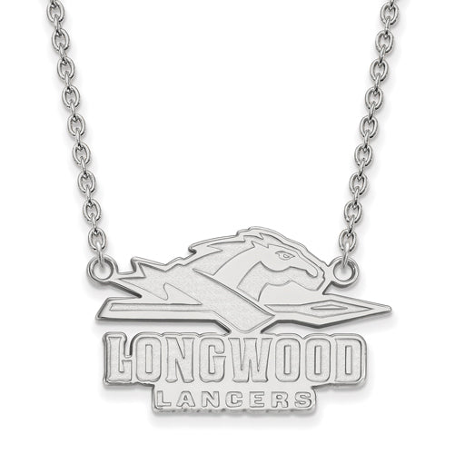 SS Longwood University Large Lancers Pendant w/Necklace