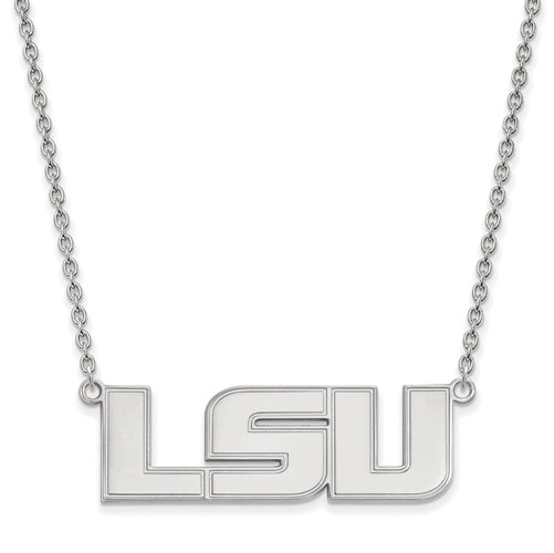 14kw Louisiana State University Large LSU Pendant w/Necklace