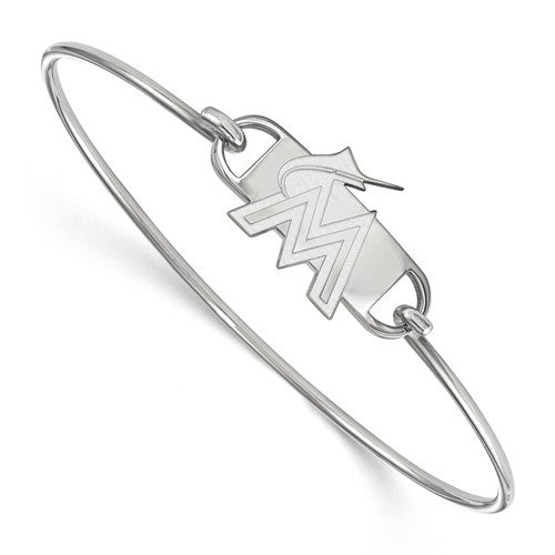 SS MLB  Miami Marlins Small Ctr Wire Bangle-7