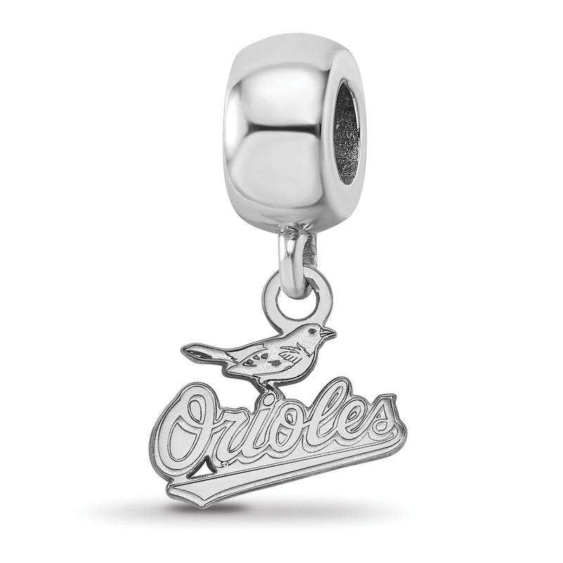  SS MLB Baltimore Orioles Script Extra Small Dangle Bead