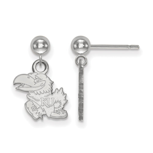SS University of Kansas Earrings Dangle Ball