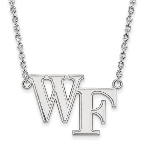 14kw Wake Forest University Large WF Pendant w/Necklace