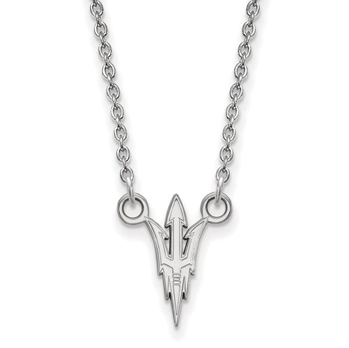 SS  Arizona State University Small Pitchfork Pendant w/ Necklace
