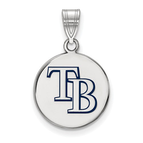 SS MLB  Tampa Bay Rays Medium Enamel Disc Pendant