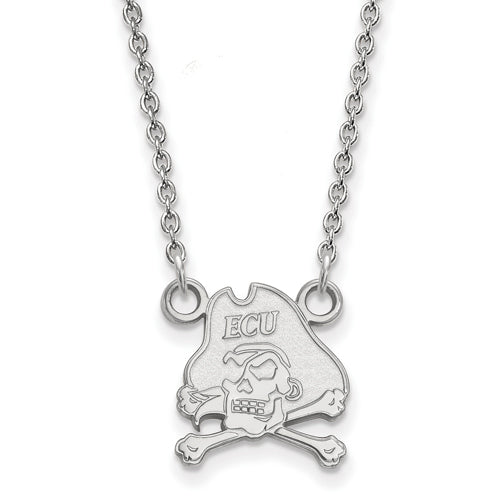 10kw East Carolina University Small Pirates Pendant w/Necklace