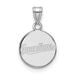 Sterling Silver MLB LogoArt Cleveland Guardians Small Disc Pendant