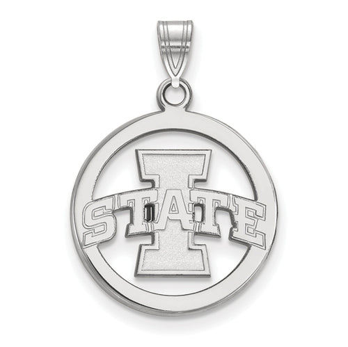 SS Iowa State University Med Pendant in Circle