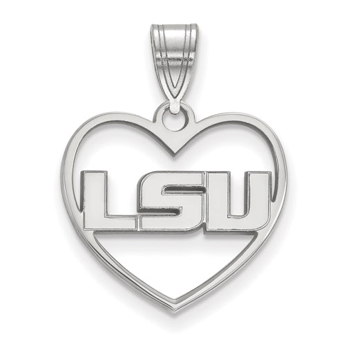 SS Louisiana State University Pendant in Heart