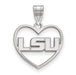 SS Louisiana State University Pendant in Heart