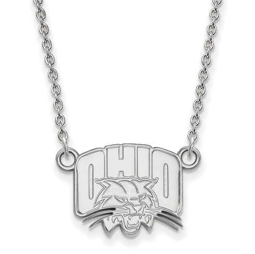 10kw Ohio University Small Logo Pendant w/Necklace