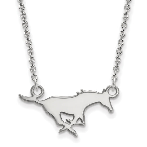14kw Southern Methodist University Small Pendant w/Necklace