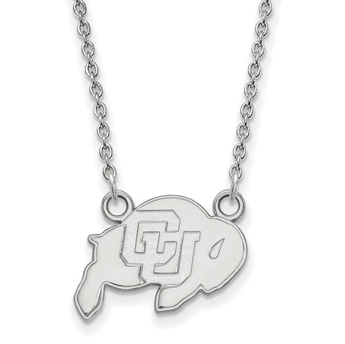 14kw University of Colorado Small Buffalo Pendant w/Necklace