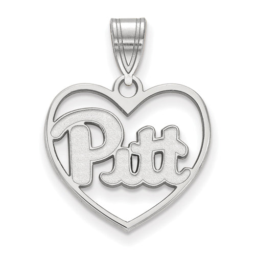 SS University of Pittsburgh Pendant in Heart