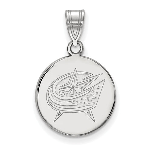 10kw NHL Columbus Blue Jackets Medium Disc Pendant