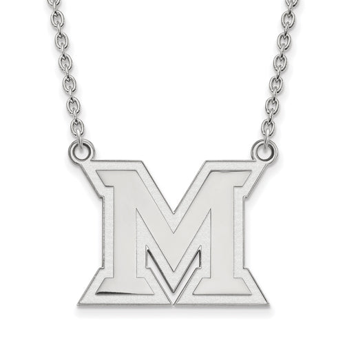 SS Miami University Large Logo Pendant w/Necklace