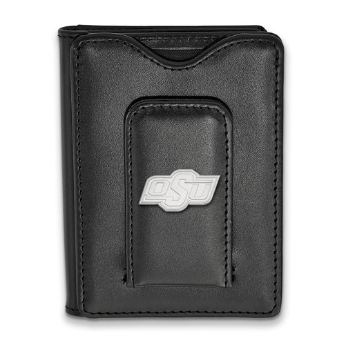 SS Oklahoma State University Black Leather Wallet