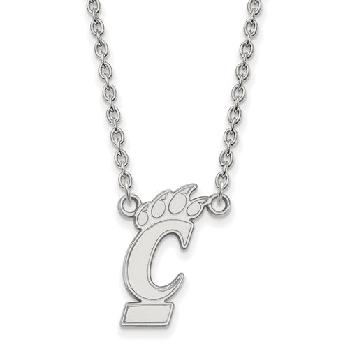 14kw University of Cincinnati Large Bearcats Logo Pendant w/Necklace