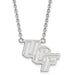 SS University of Central Fl Large slanted UCF Pendant w/Necklace