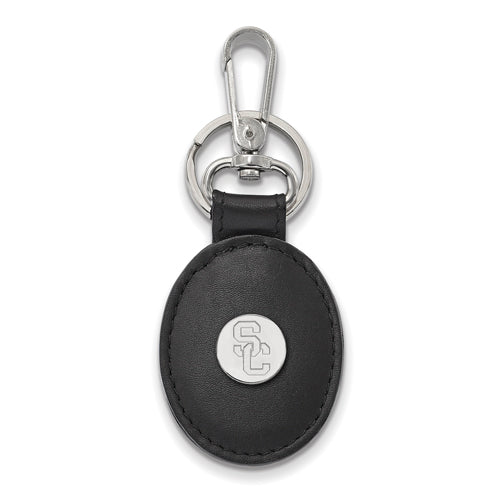 SS Univ of Southern California Leather Key Fob