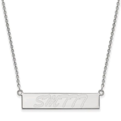 SS Southern Mississippi University of Small Bar 18 inch Necklace
