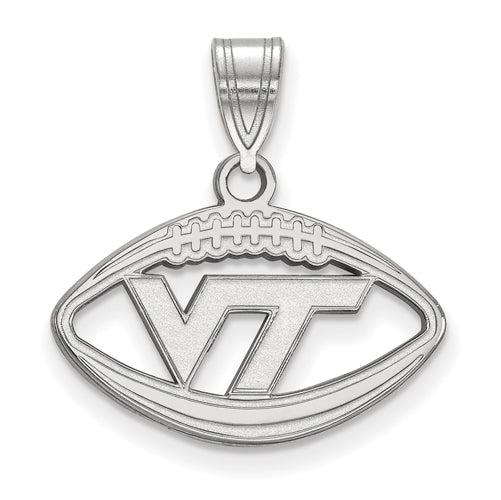 SS Virginia Tech VT Logo Pendant in Football
