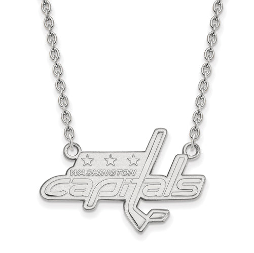 14kw NHL Washington Capitals Large Pendant w/Necklace