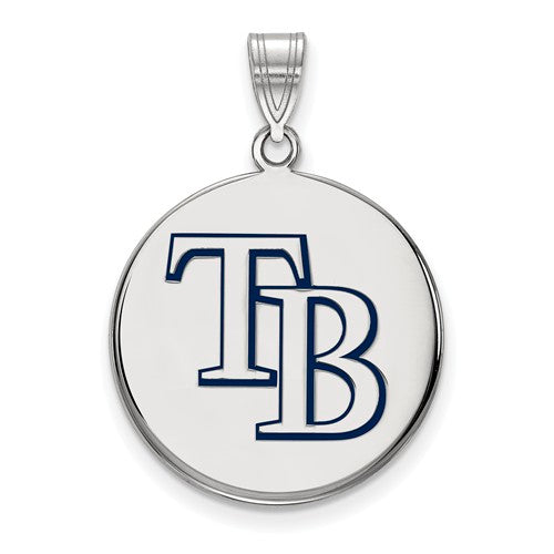 SS MLB  Tampa Bay Rays Large Enamel Disc Pendant