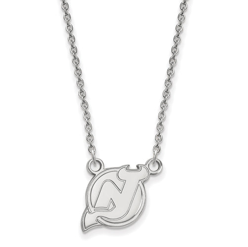 14kw NHL New Jersey Devils Small Pendant w/Necklace