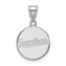 14k White Gold MLB LogoArt Cleveland Guardians Medium Disc Pendant