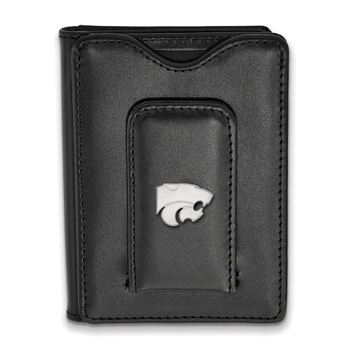 SS Kansas State University Black Leather Wallet