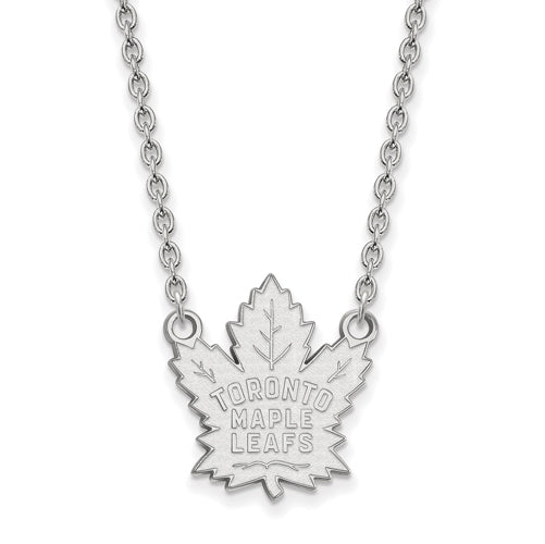 SS NHL Toronto Maple Leafs Large Pendant w/Necklace
