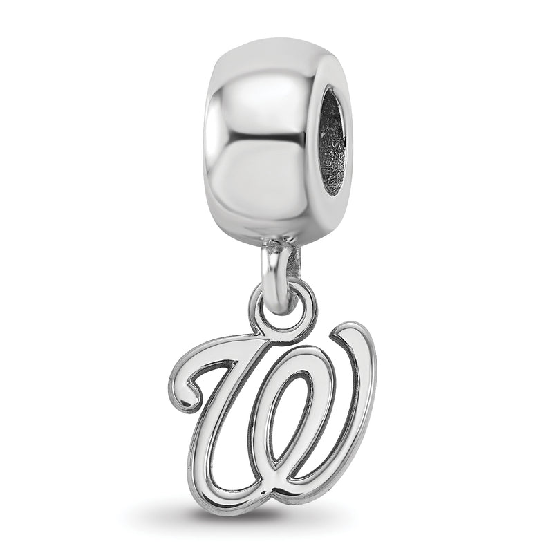 SS MLB Washington Nationals Letter W Extra Small Dangle Bead
